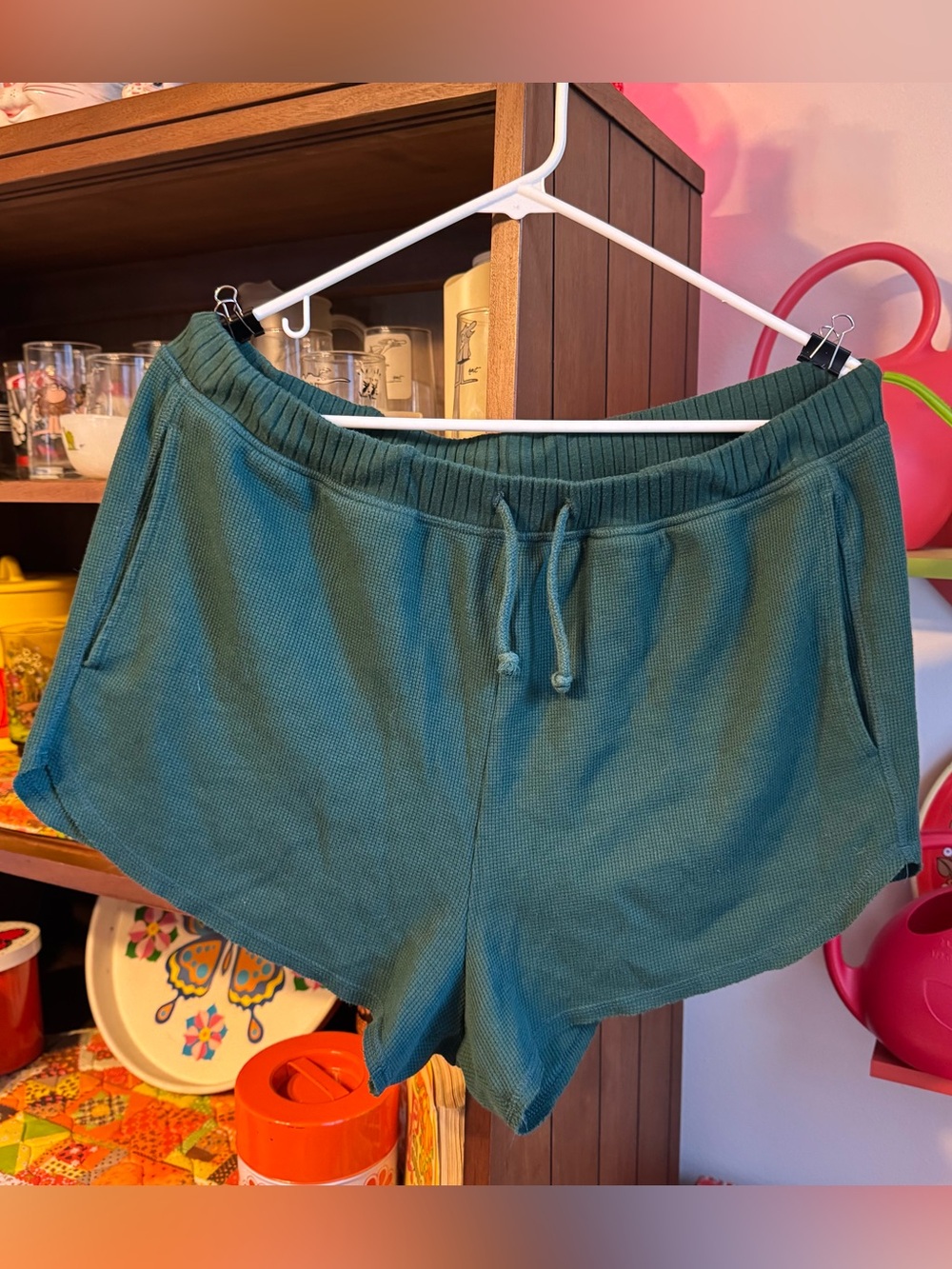 SO Waffle Knit Drawstring Shorts size XL